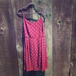 Printed Maroon Sundress